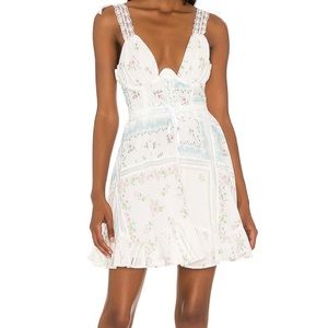 For love and lemons shea mini dress, size M, NWT